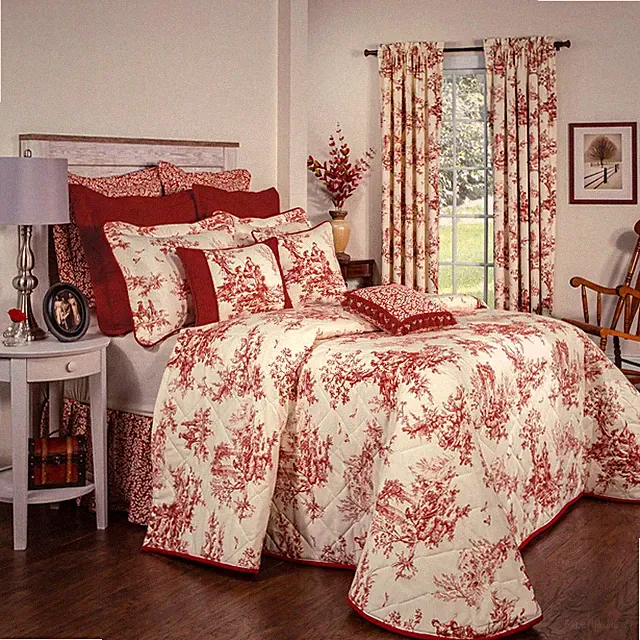 Bouvier Red Bedspreads