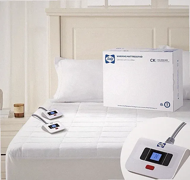 Electric Mattress Pad Cal King Size, 10 Heating Settings Heated Mattress Pad