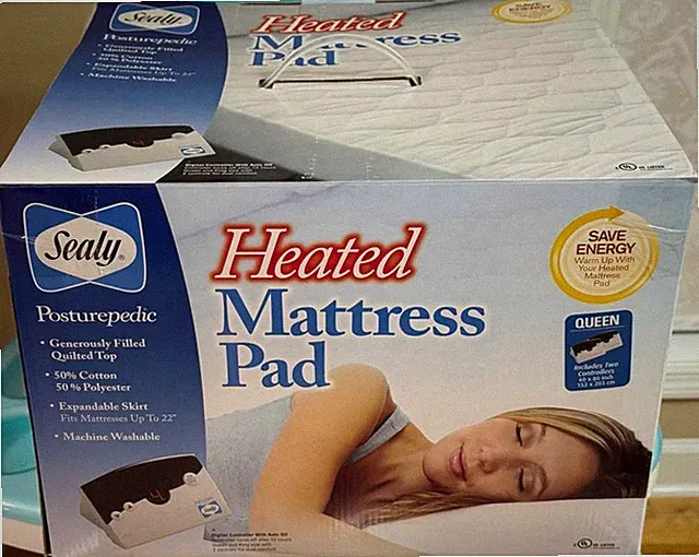 NEW Sealy Biddeford Blackets Heated Mattress Pad Queen