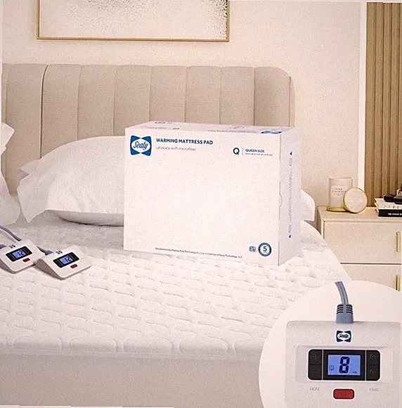 Sealy Electric Mattress Pad Queen Size with 10 Heat levels
