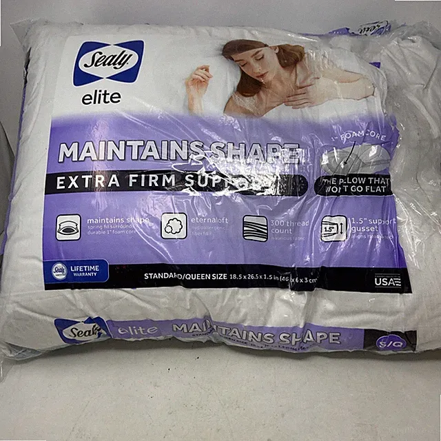 Sealy Elite Maintains Shape Extra Firm Pillow White Std/Queen