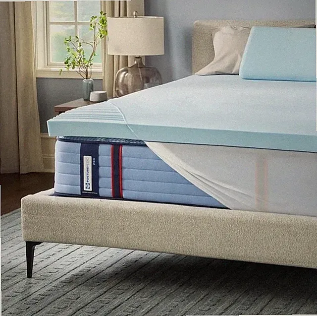 Sealy Posturepedic Mattress Topper Zoned Memory Foam Hypoallergenic Ventilated