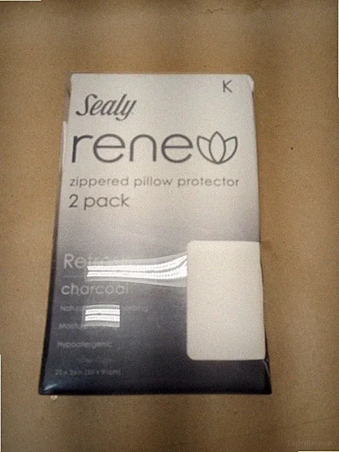 Sealy Renew Zippered Pillow protector King Size Hypoallergenic Moisture Wicking