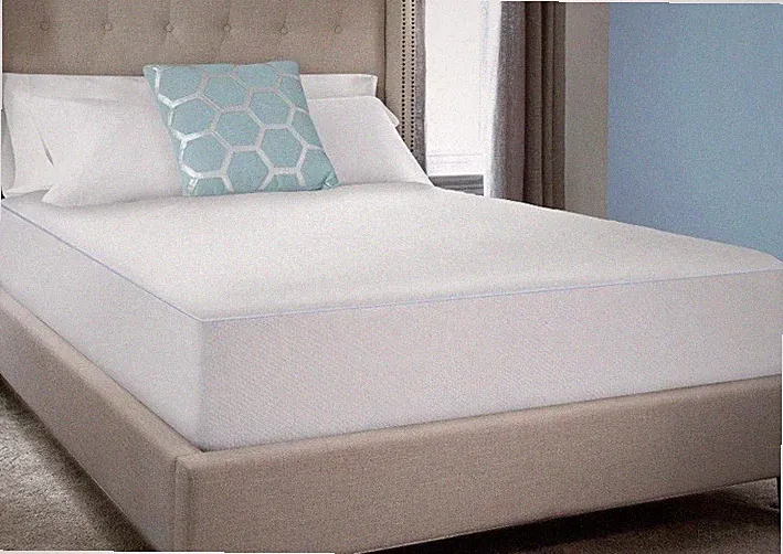 Sealy Sterling Collection Cool Comfort Queen Fitted Mattress Protector White New