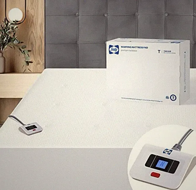 Sealy Warming Mattress Pad Twin Size Soft Microfibe Electric Controller New