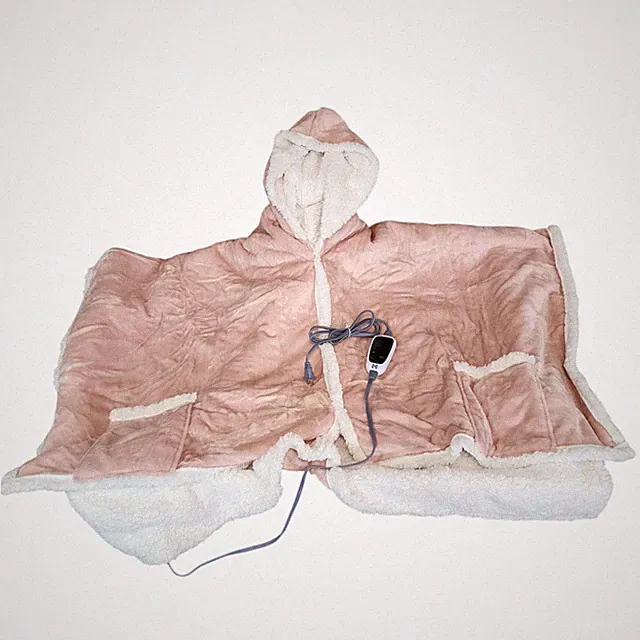 Sealy Warming Wrap Electric Heated Throw Blanket Sherpa Fleece Pink 50" x 60"
